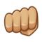 Oncoming Fist - Medium Light emoji on Samsung